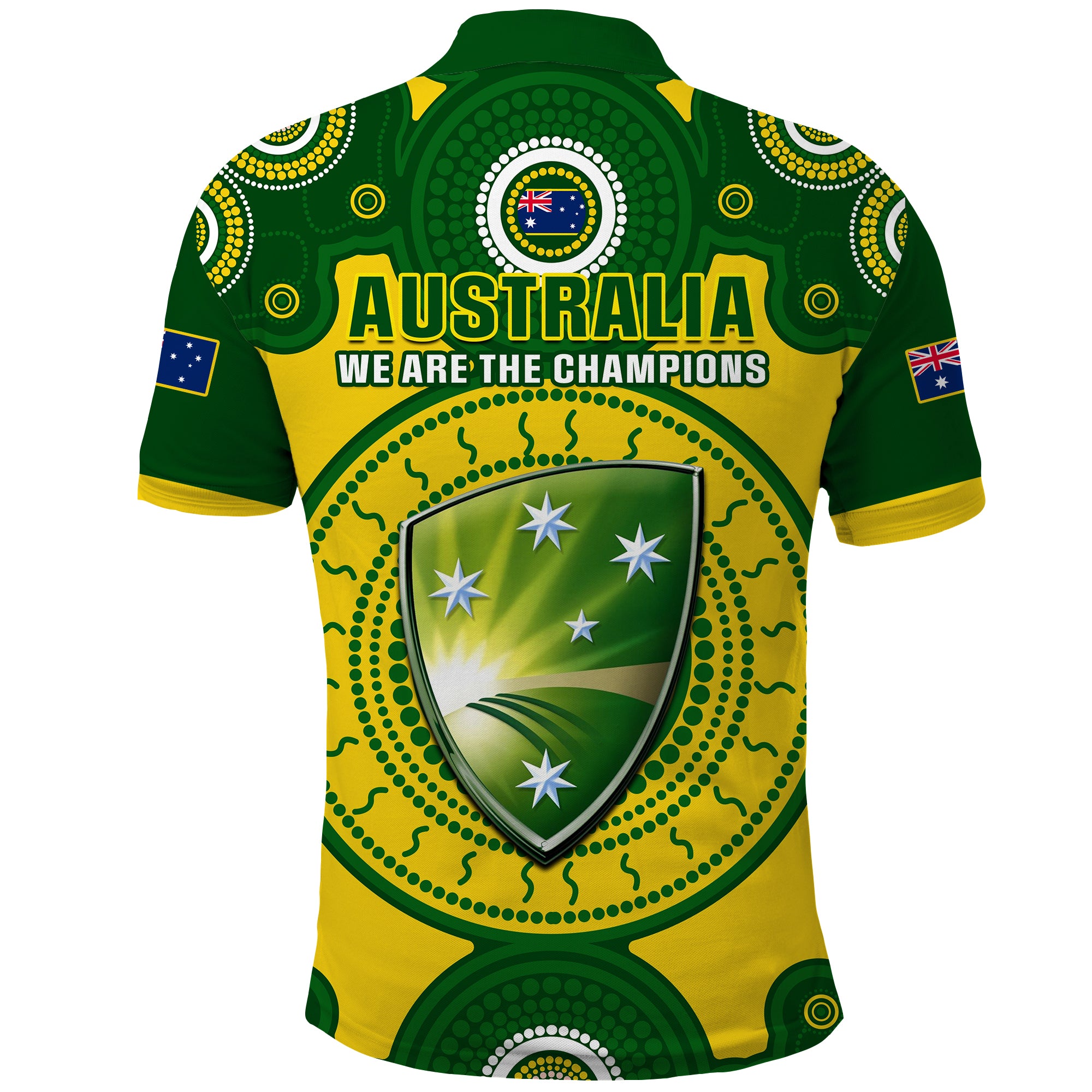 Australia Cricket Polo Shirt 6th Champions Make History LT14