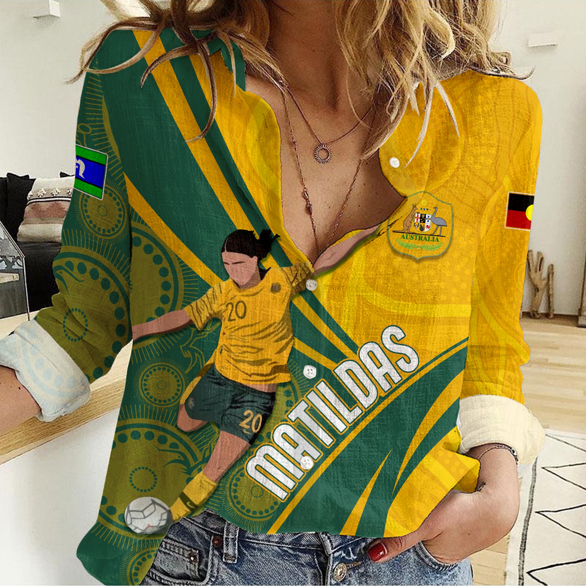 personalised-australia-soccer-matildas-indigenous-women-casual-shirt-sam-kerr-world-cup-2028