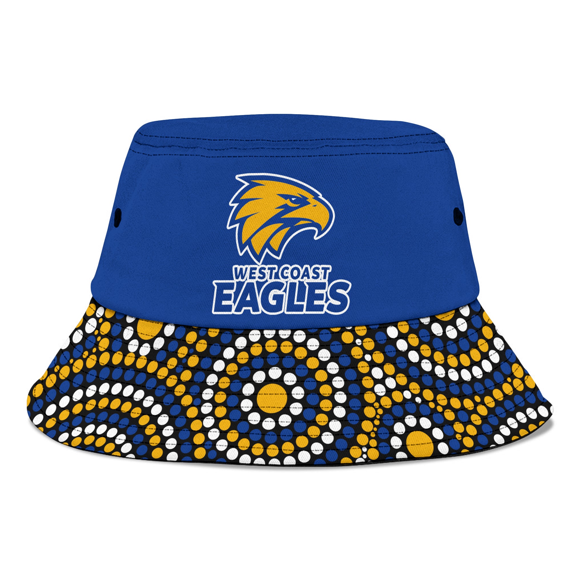 west-coast-eagles-football-bucket-hat-2023-indigenous-art-unique-version