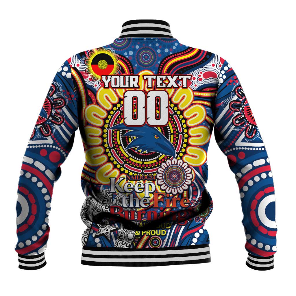 Custom Adelaide Crows NAIDOC Week 2024 Baseball Jacket Mascot Football