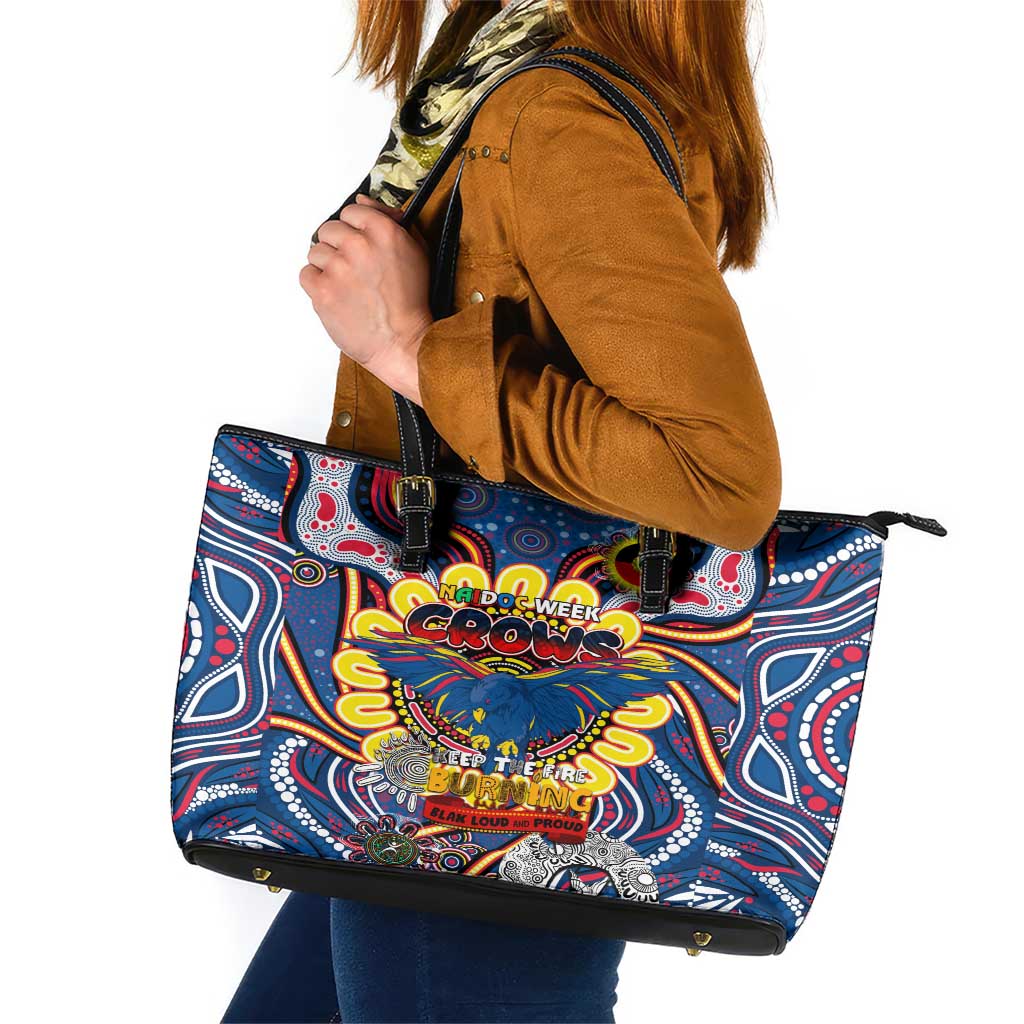 Adelaide Crows NAIDOC Week 2024 Leather Tote Bag Mascot Football