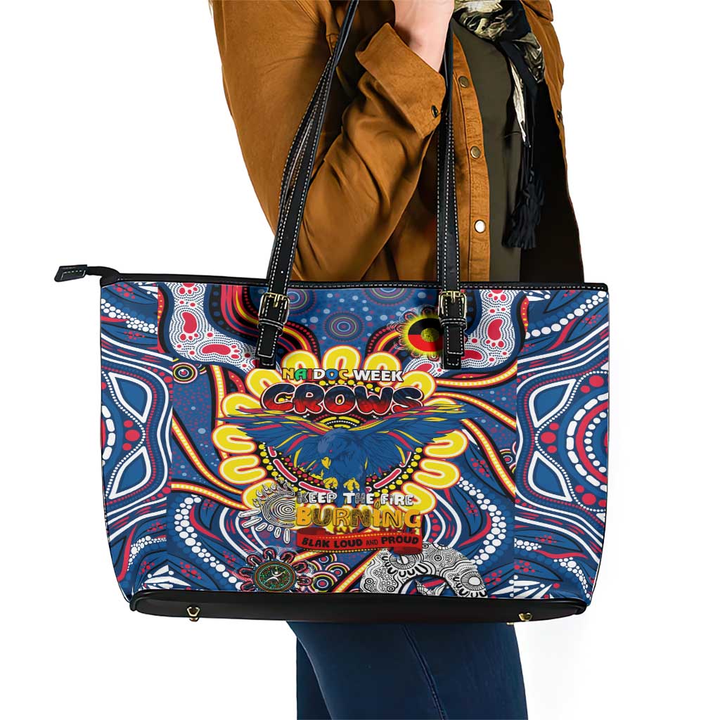 Adelaide Crows NAIDOC Week 2024 Leather Tote Bag Mascot Football