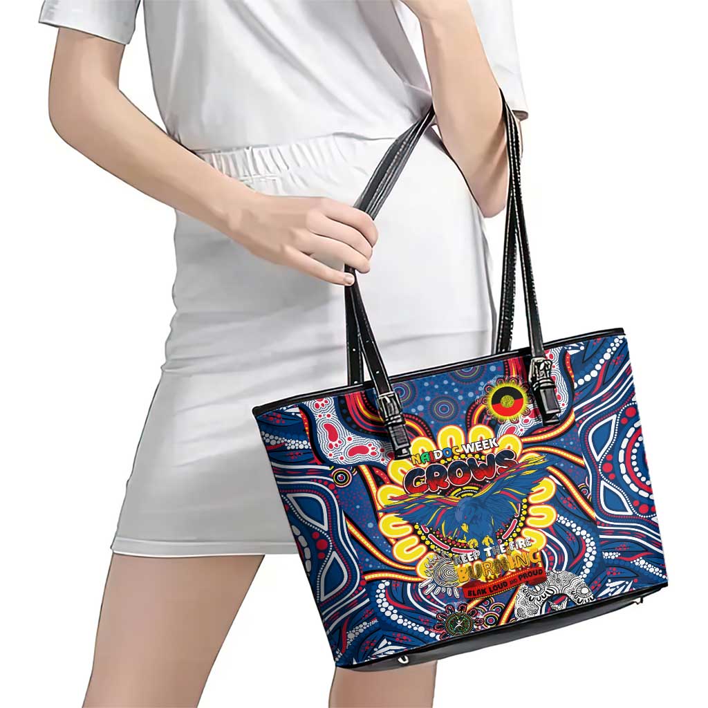 Adelaide Crows NAIDOC Week 2024 Leather Tote Bag Mascot Football