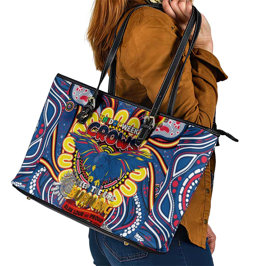 Adelaide Crows NAIDOC Week 2024 Leather Tote Bag Mascot Football