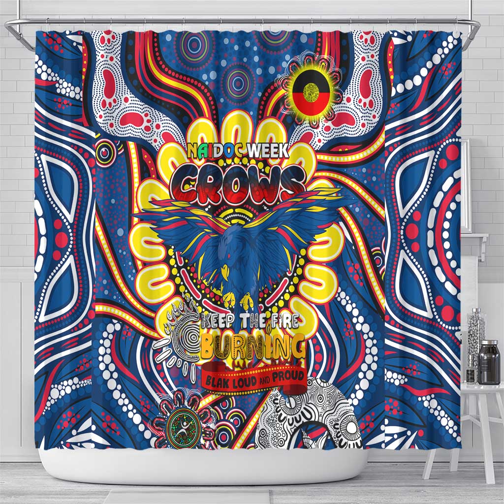 Adelaide Crows NAIDOC Week 2024 Shower Curtain Mascot Football