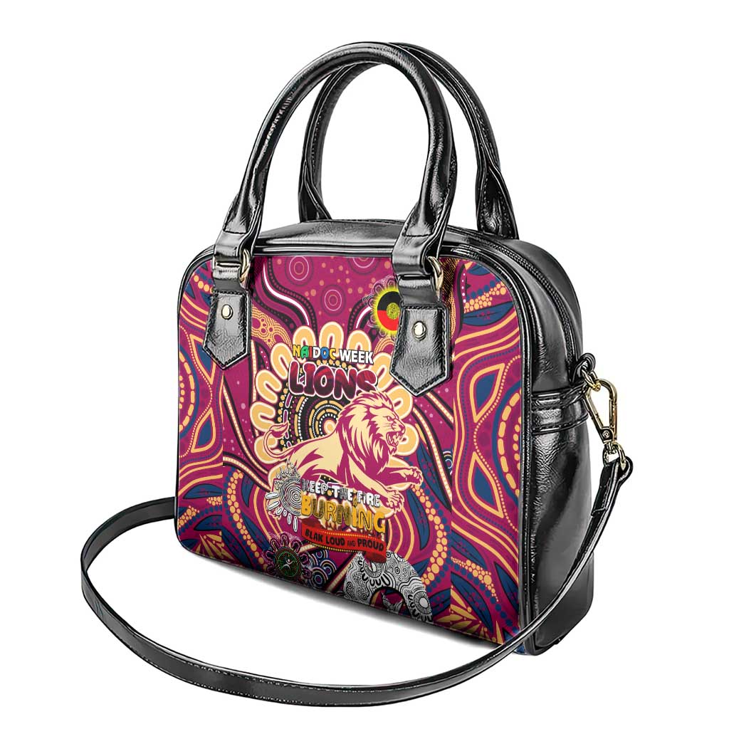 Brisbane Lions NAIDOC Week 2024 Shoulder Handbag Mascot Football