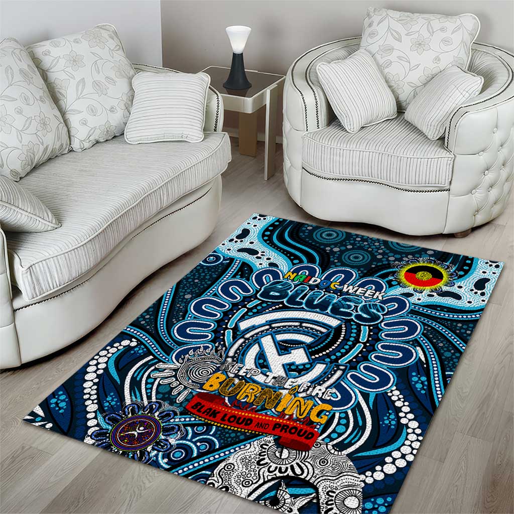 Carlton Blues NAIDOC Week 2024 Area Rug Mascot Football