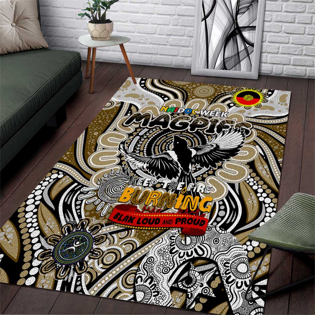 Collingwood Magpies NAIDOC Week 2024 Area Rug Mascot Football