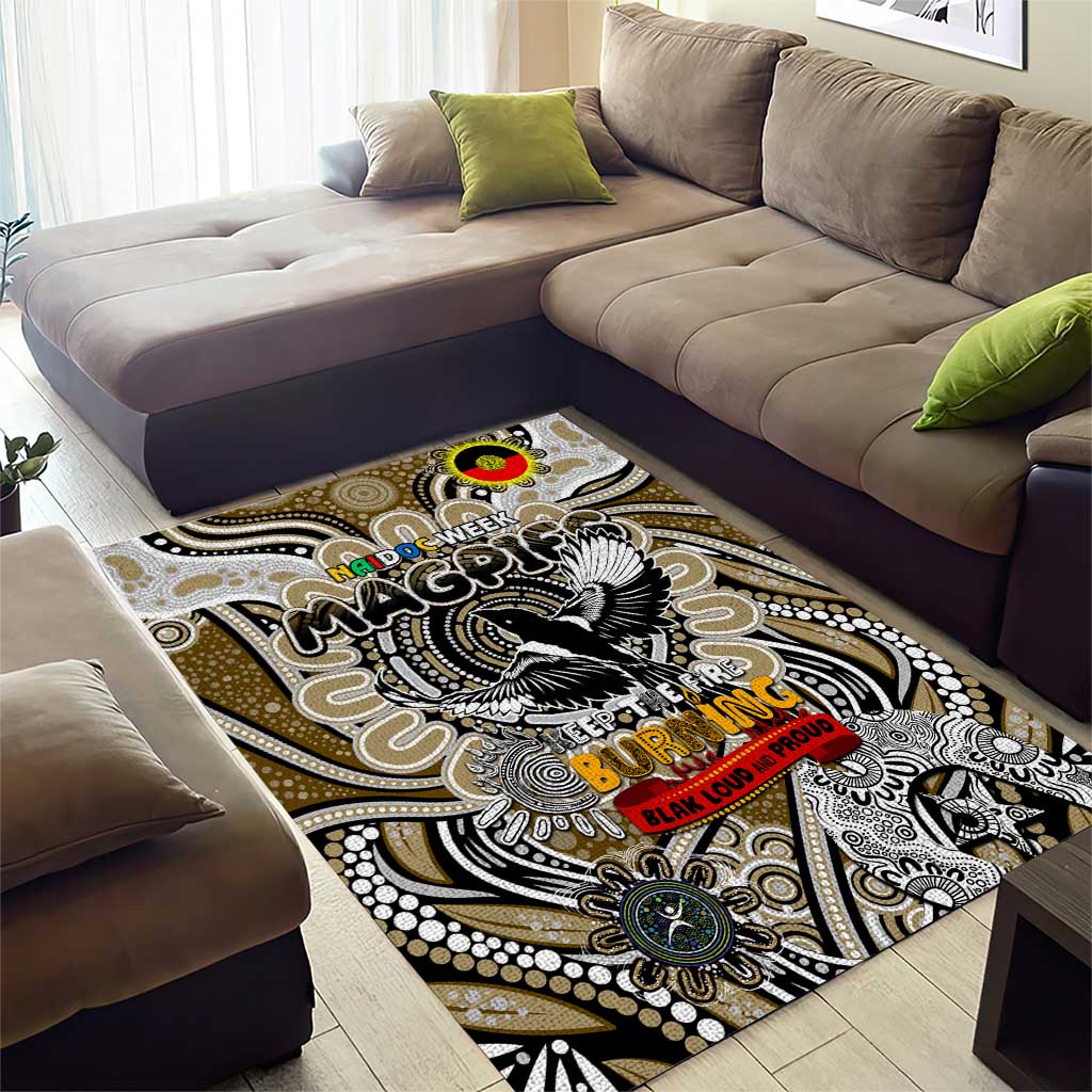 Collingwood Magpies NAIDOC Week 2024 Area Rug Mascot Football