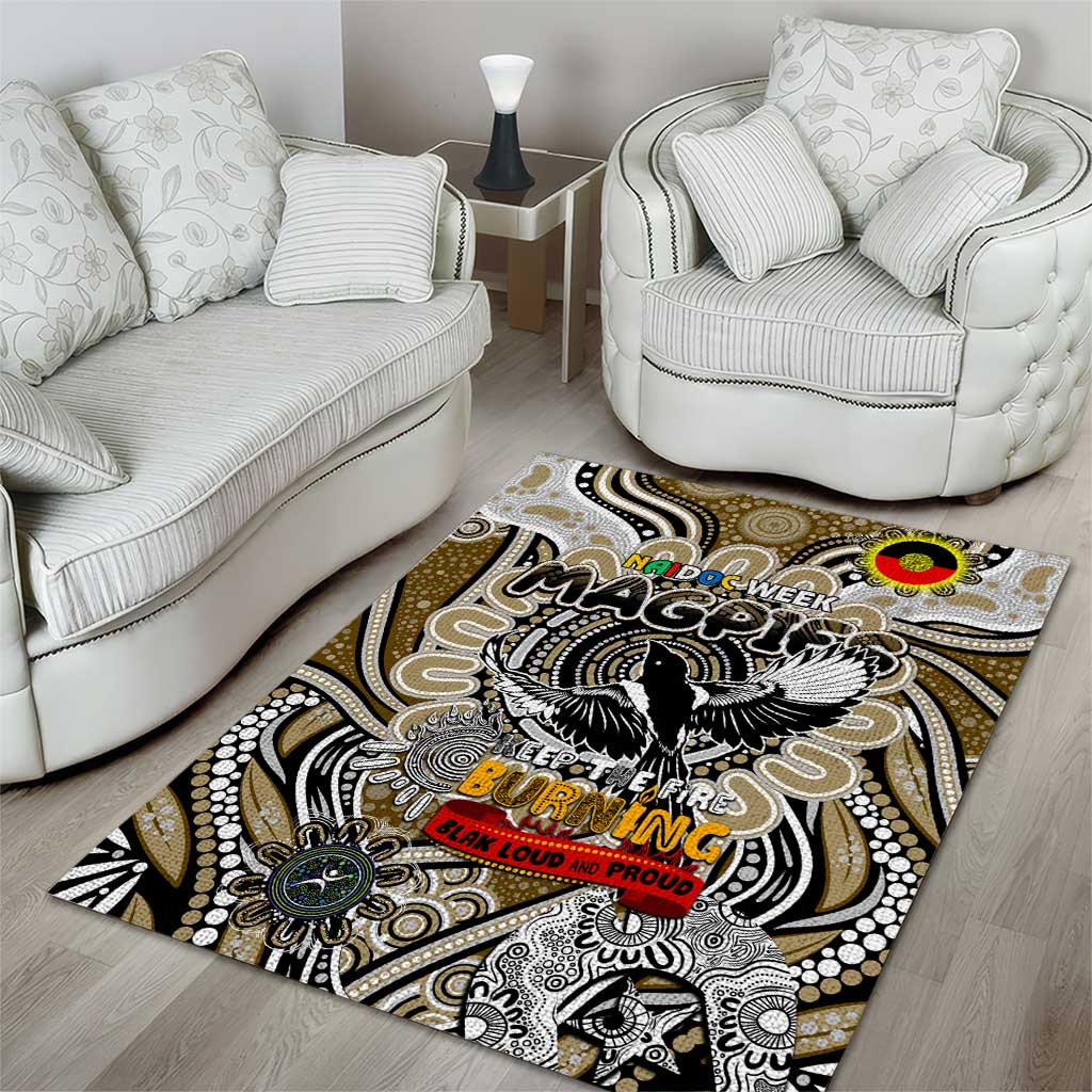 Collingwood Magpies NAIDOC Week 2024 Area Rug Mascot Football