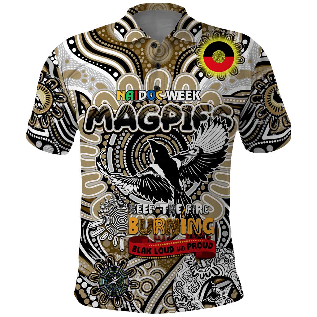 Custom Collingwood Magpies NAIDOC Week 2024 Polo Shirt Mascot Football