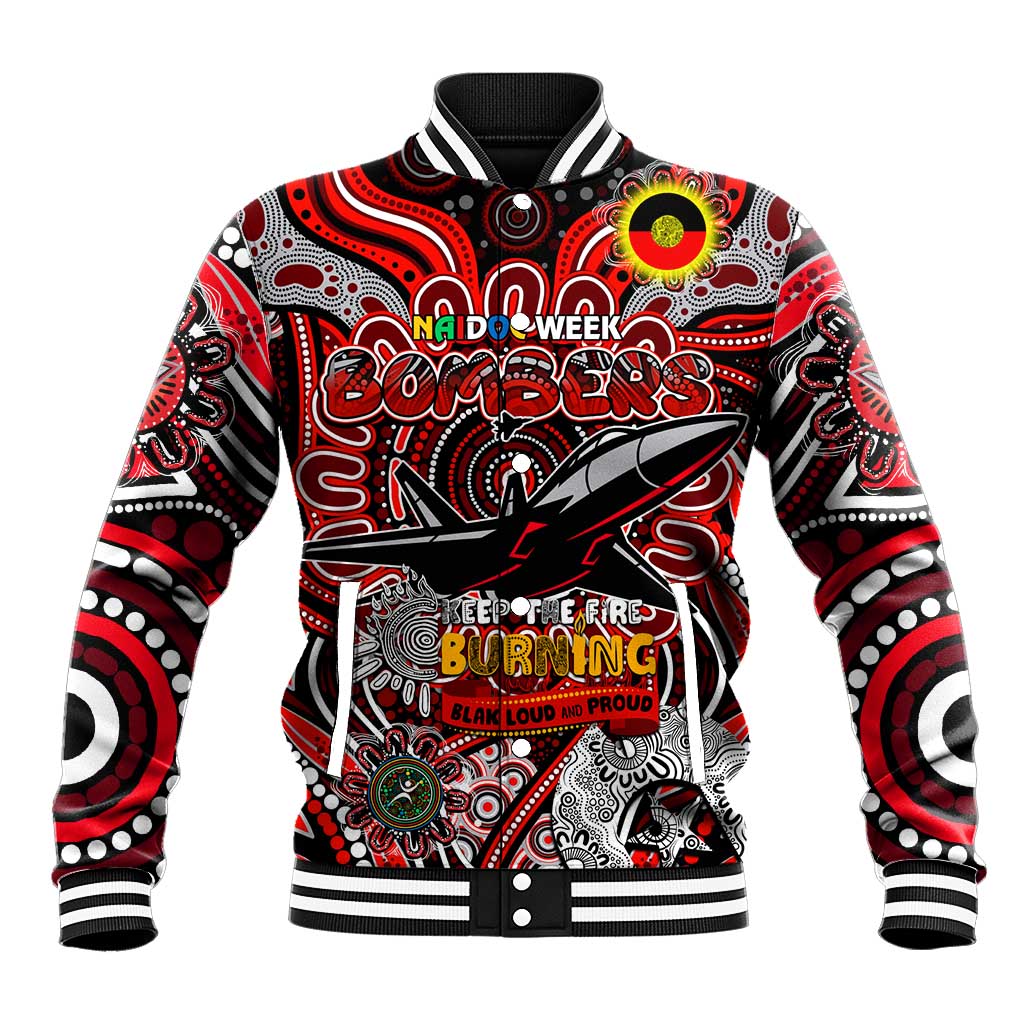 Custom Essendon Bombers NAIDOC Week 2024 Baseball Jacket Mascot Football