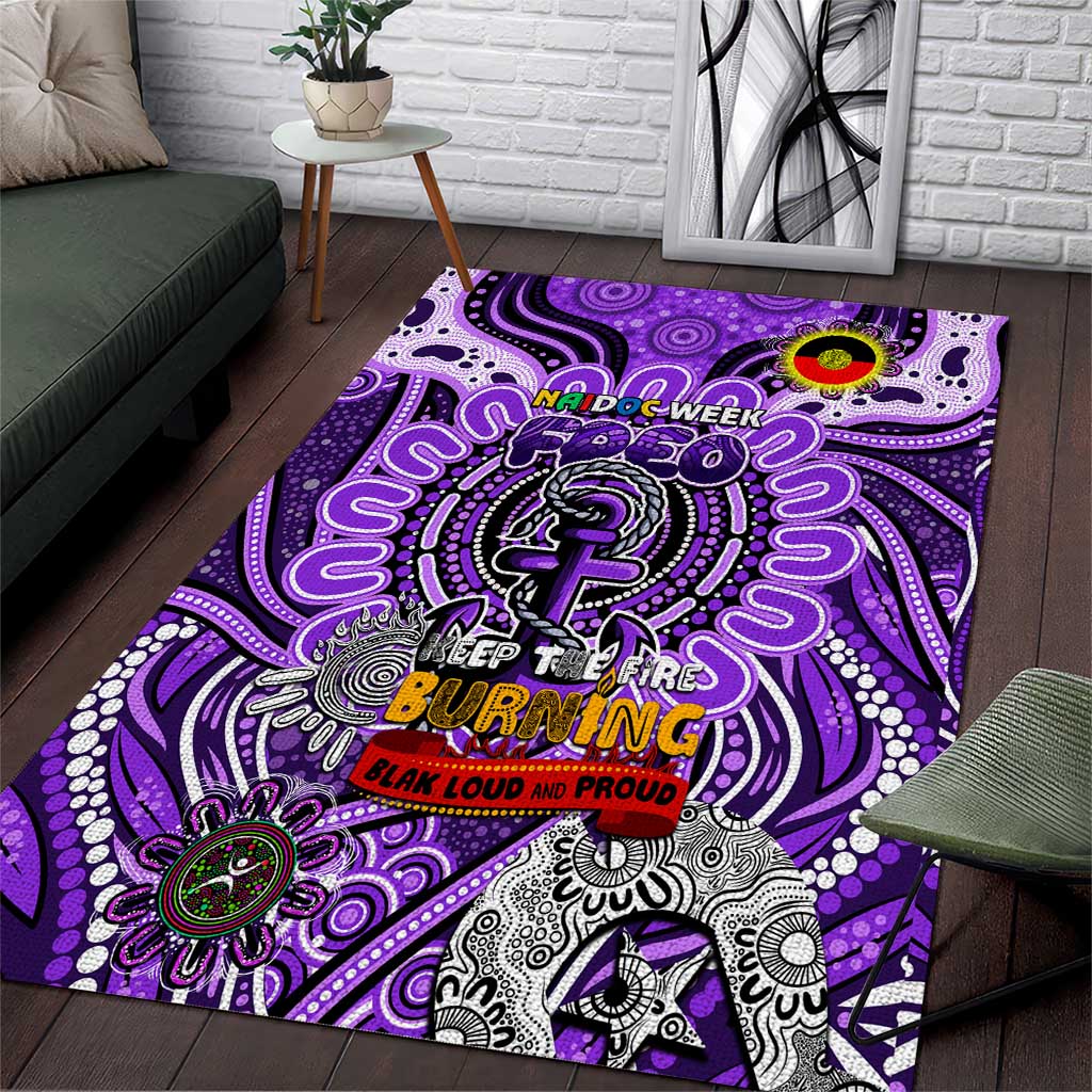 Fremantle Dockers Freo NAIDOC Week 2024 Area Rug Mascot Football