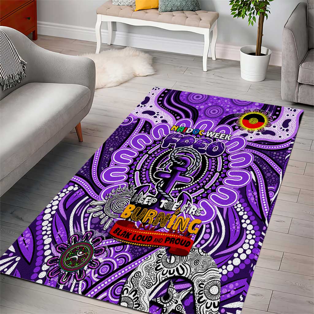 Fremantle Dockers Freo NAIDOC Week 2024 Area Rug Mascot Football