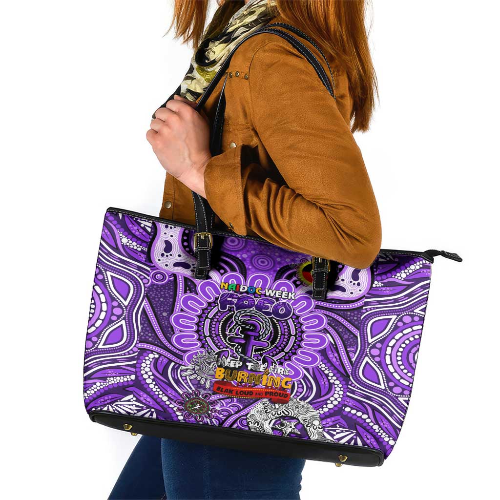 Fremantle Dockers Freo NAIDOC Week 2024 Leather Tote Bag Mascot Football