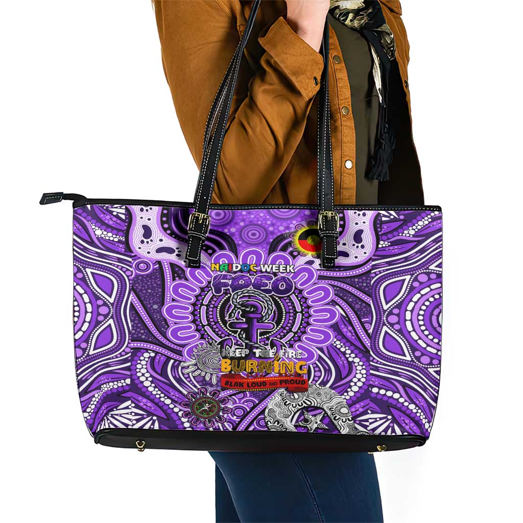 Fremantle Dockers Freo NAIDOC Week 2024 Leather Tote Bag Mascot Football