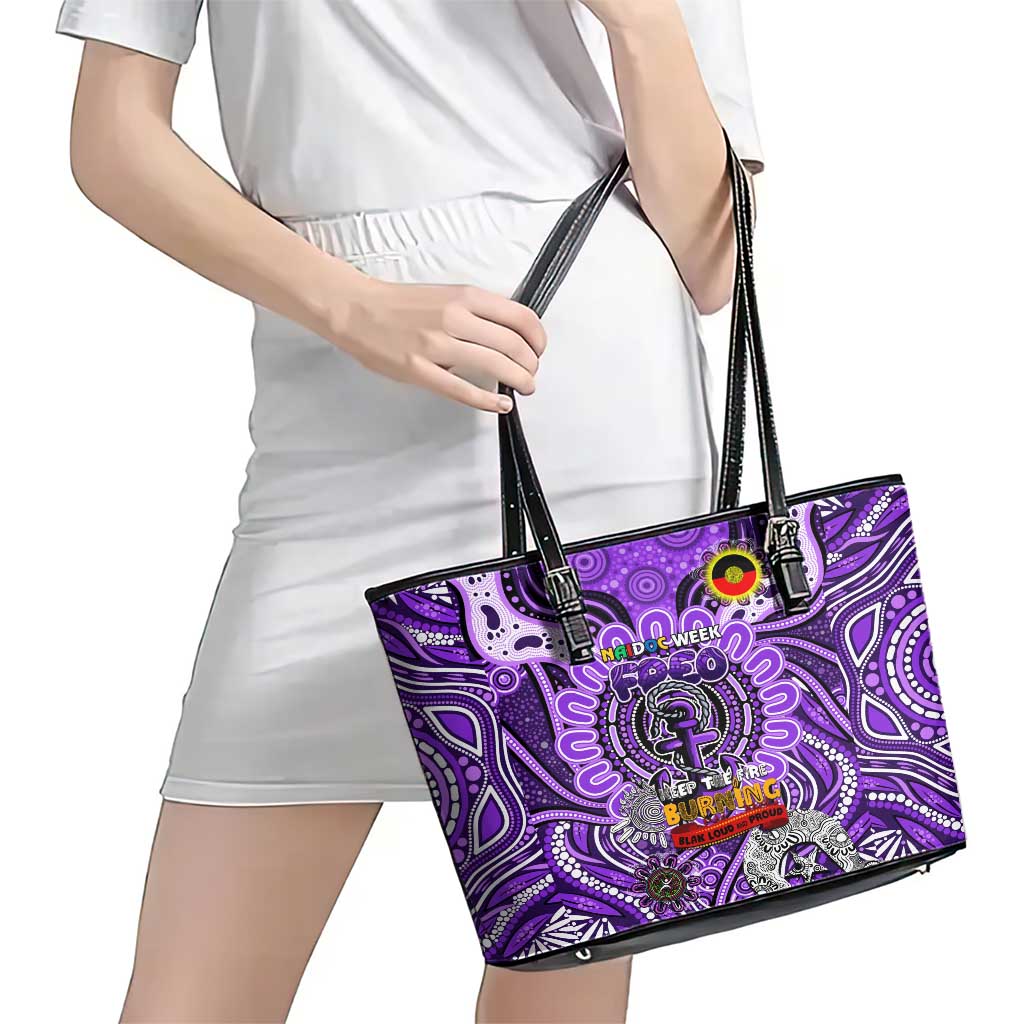 Fremantle Dockers Freo NAIDOC Week 2024 Leather Tote Bag Mascot Football