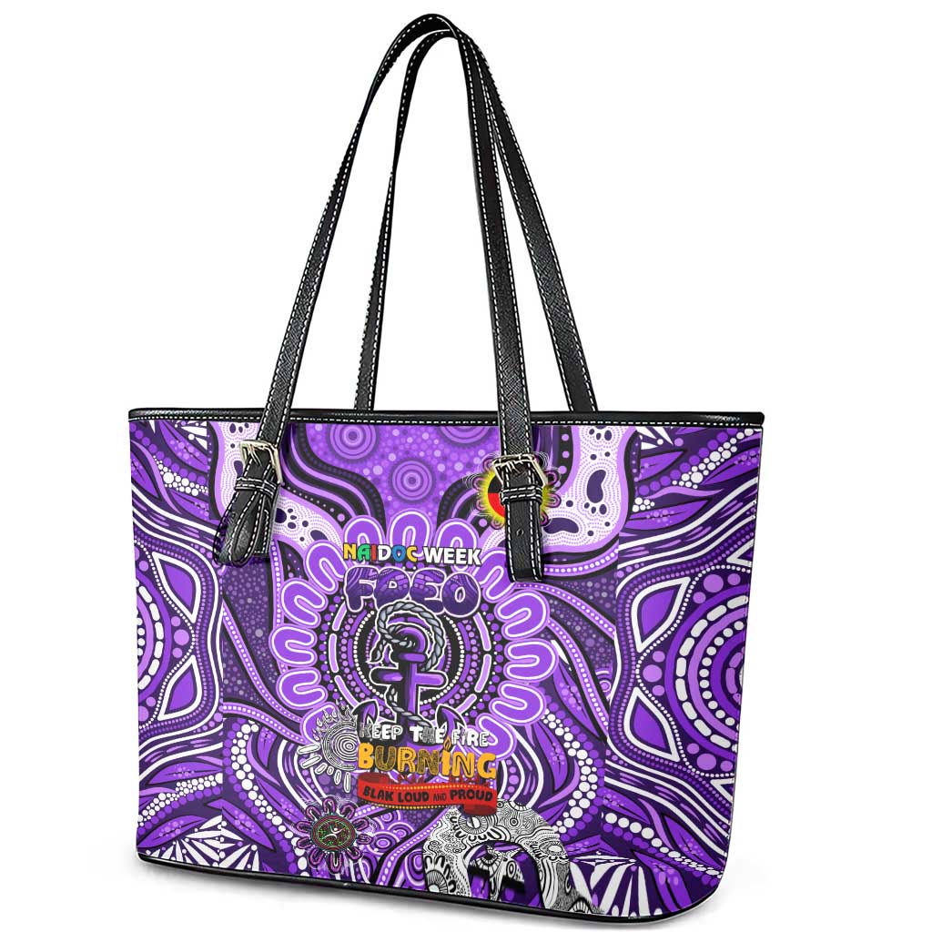 Fremantle Dockers Freo NAIDOC Week 2024 Leather Tote Bag Mascot Football