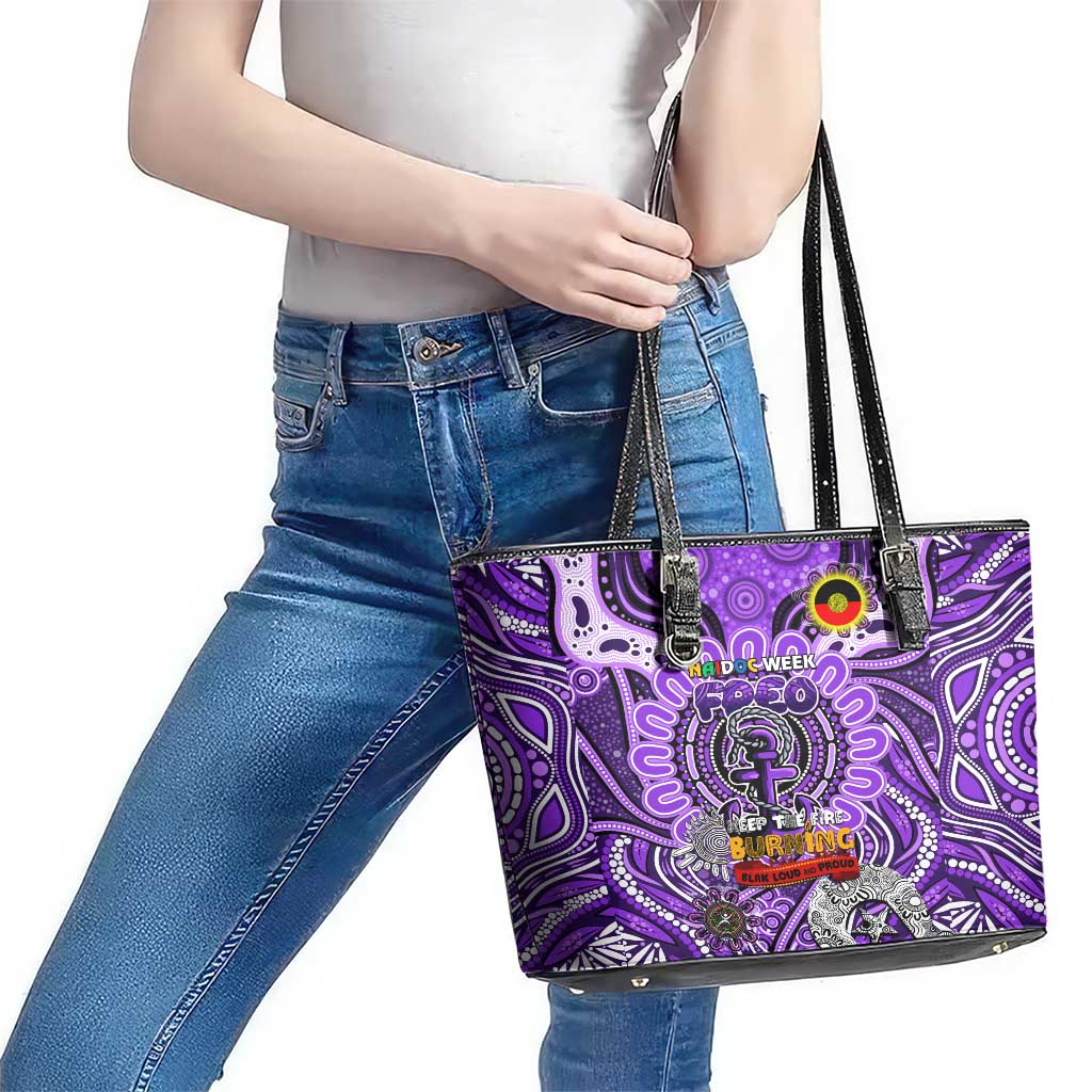 Fremantle Dockers Freo NAIDOC Week 2024 Leather Tote Bag Mascot Football