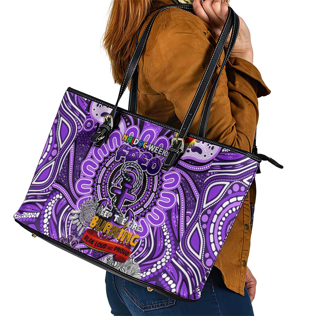 Fremantle Dockers Freo NAIDOC Week 2024 Leather Tote Bag Mascot Football