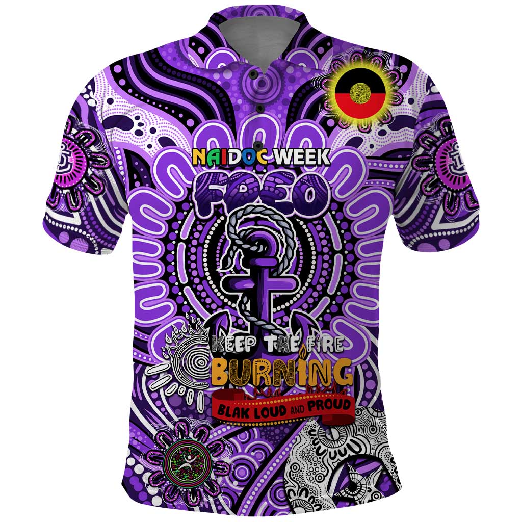 Custom Fremantle Dockers Freo NAIDOC Week 2024 Polo Shirt Mascot Football