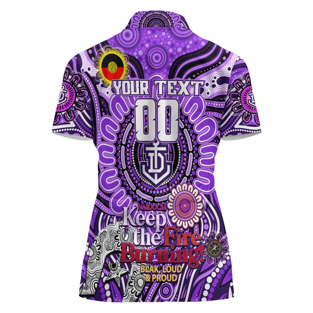 Custom Fremantle Dockers Freo NAIDOC Week 2024 Women Polo Shirt Mascot Football