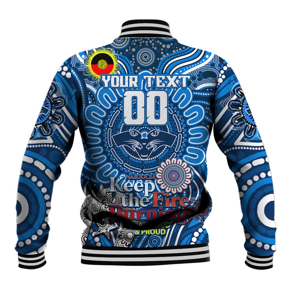 Custom Geelong Cats NAIDOC Week 2024 Baseball Jacket Mascot Football