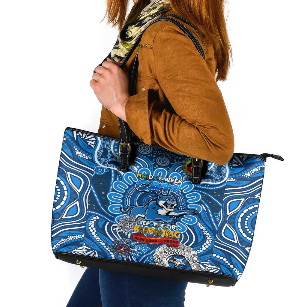 Geelong Cats NAIDOC Week 2024 Leather Tote Bag Mascot Football