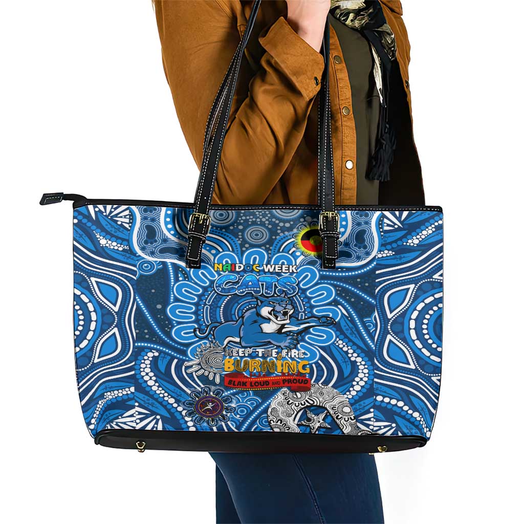 Geelong Cats NAIDOC Week 2024 Leather Tote Bag Mascot Football