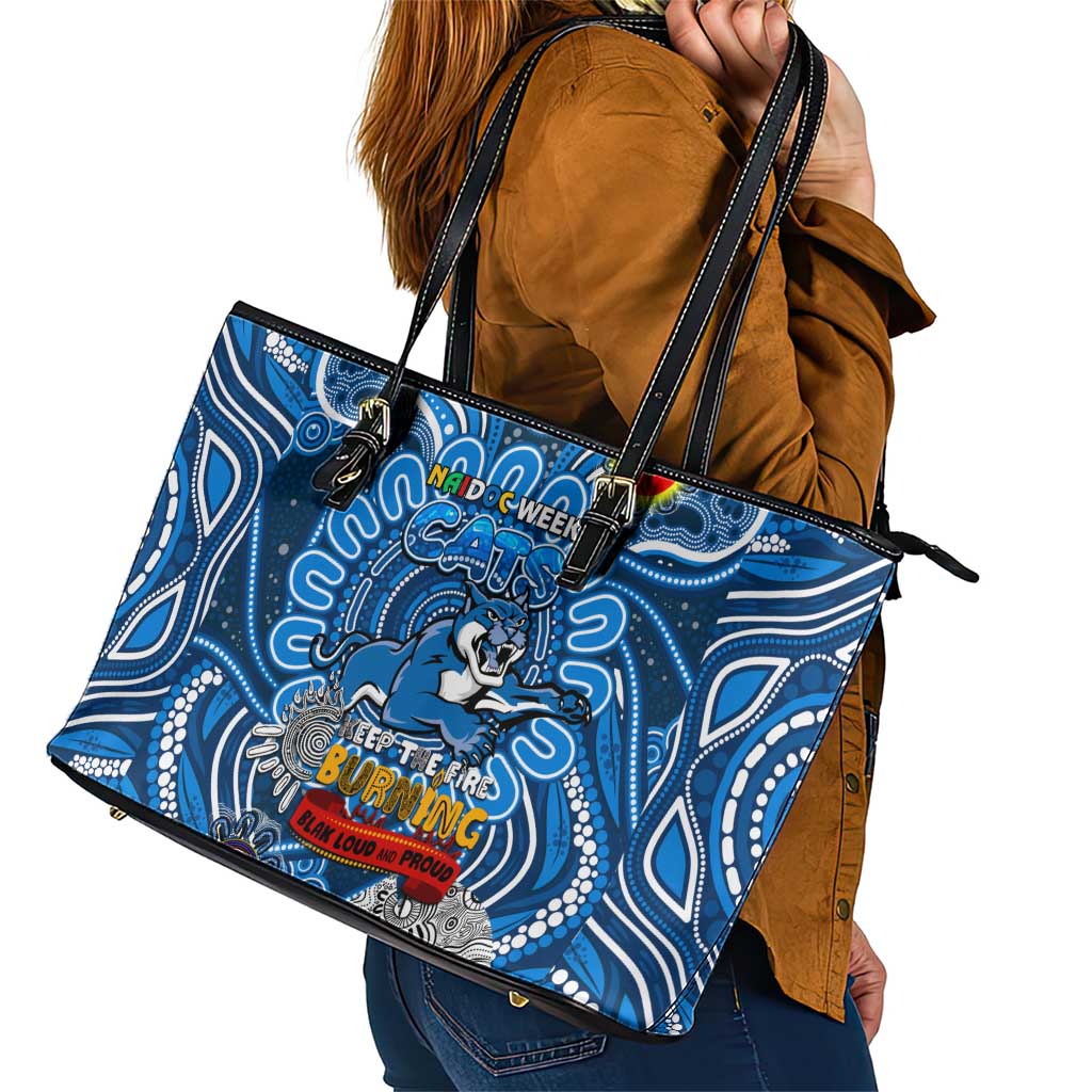 Geelong Cats NAIDOC Week 2024 Leather Tote Bag Mascot Football