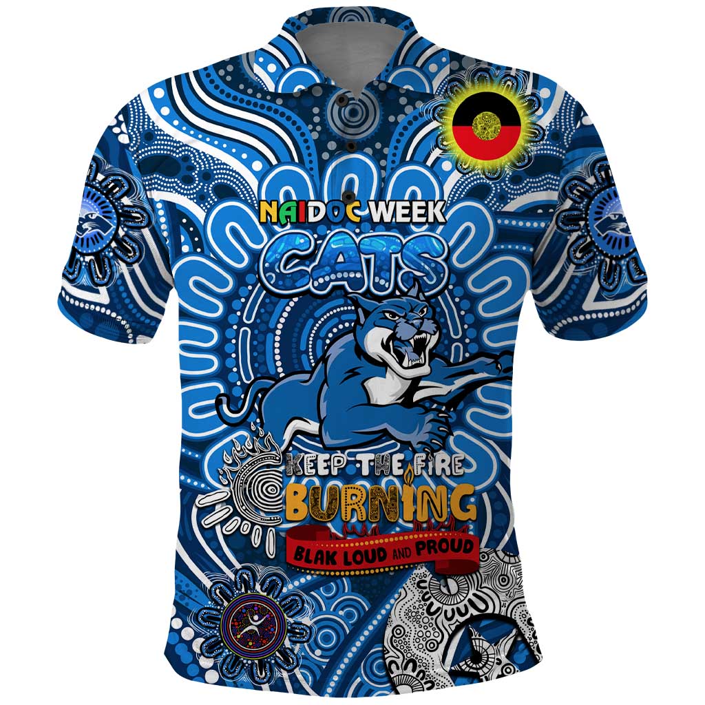 Custom Geelong Cats NAIDOC Week 2024 Polo Shirt Mascot Football