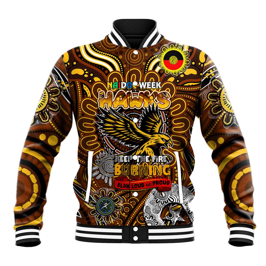 Custom Hawthorn Hawks NAIDOC Week 2024 Baseball Jacket Mascot Football