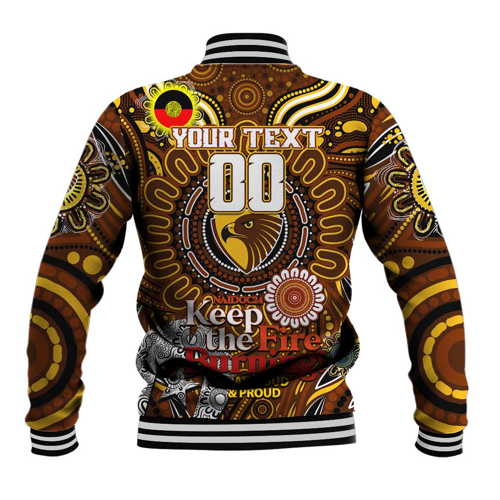 Custom Hawthorn Hawks NAIDOC Week 2024 Baseball Jacket Mascot Football