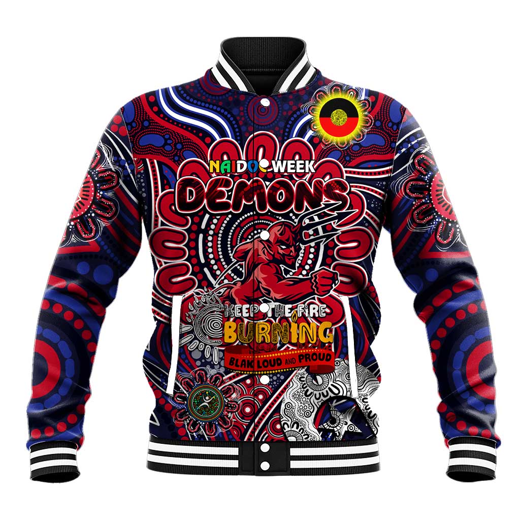 Custom Melbourne Demons NAIDOC Week 2024 Baseball Jacket Mascot Football