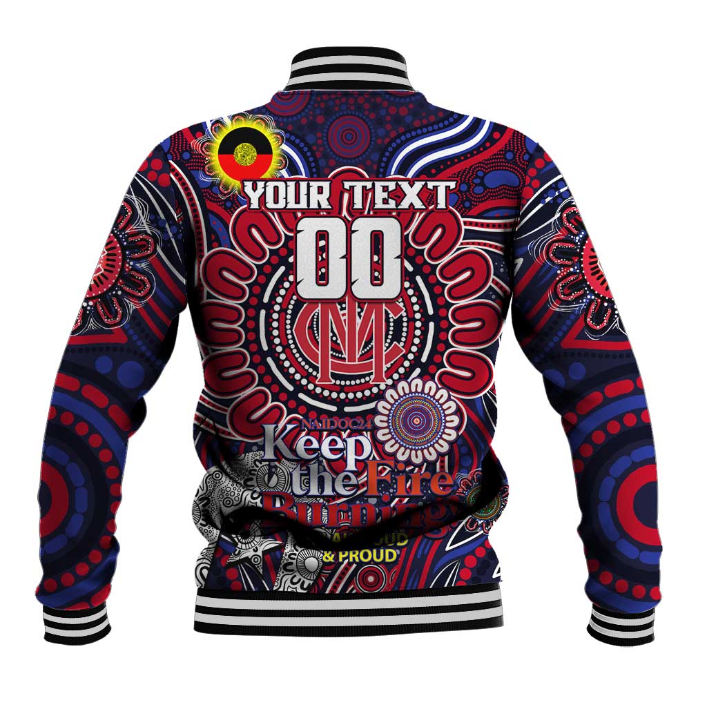 Custom Melbourne Demons NAIDOC Week 2024 Baseball Jacket Mascot Football