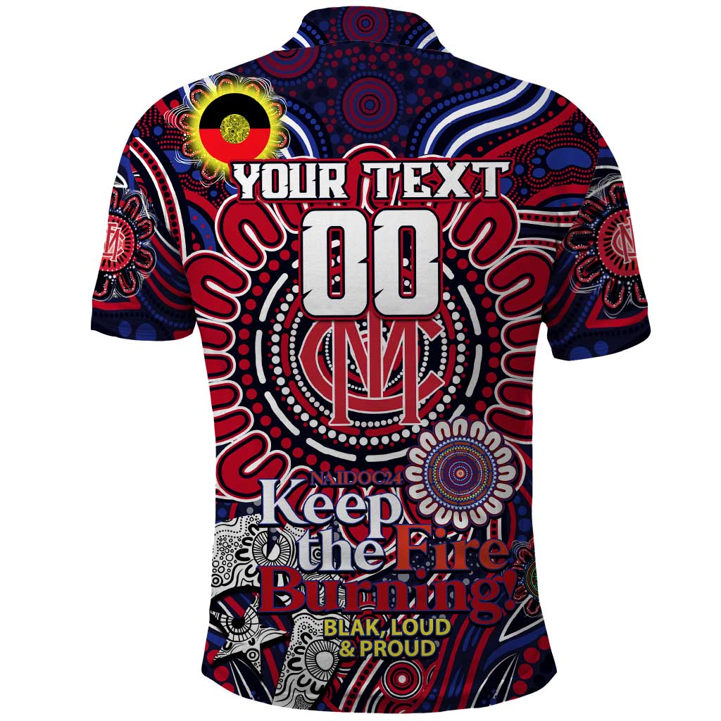 Custom Melbourne Demons NAIDOC Week 2024 Polo Shirt Mascot Football