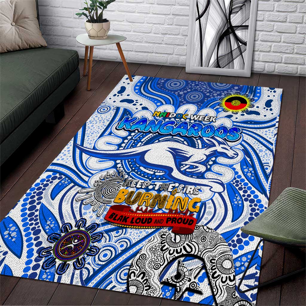 North Melbourne Kangaroos NAIDOC Week 2024 Area Rug Mascot Football