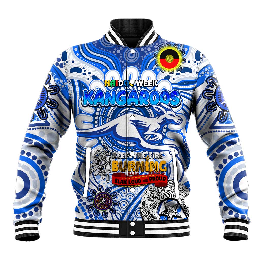 Custom North Melbourne Kangaroos NAIDOC Week 2024 Baseball Jacket Mascot Football