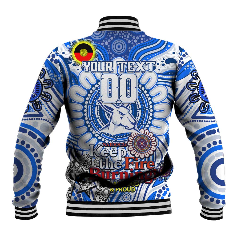 Custom North Melbourne Kangaroos NAIDOC Week 2024 Baseball Jacket Mascot Football