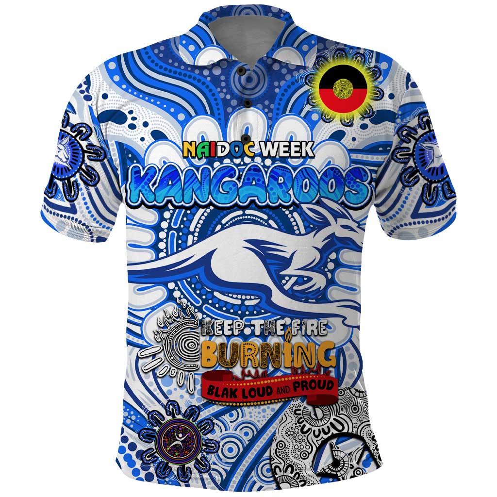 Custom North Melbourne Kangaroos NAIDOC Week 2024 Polo Shirt Mascot Football