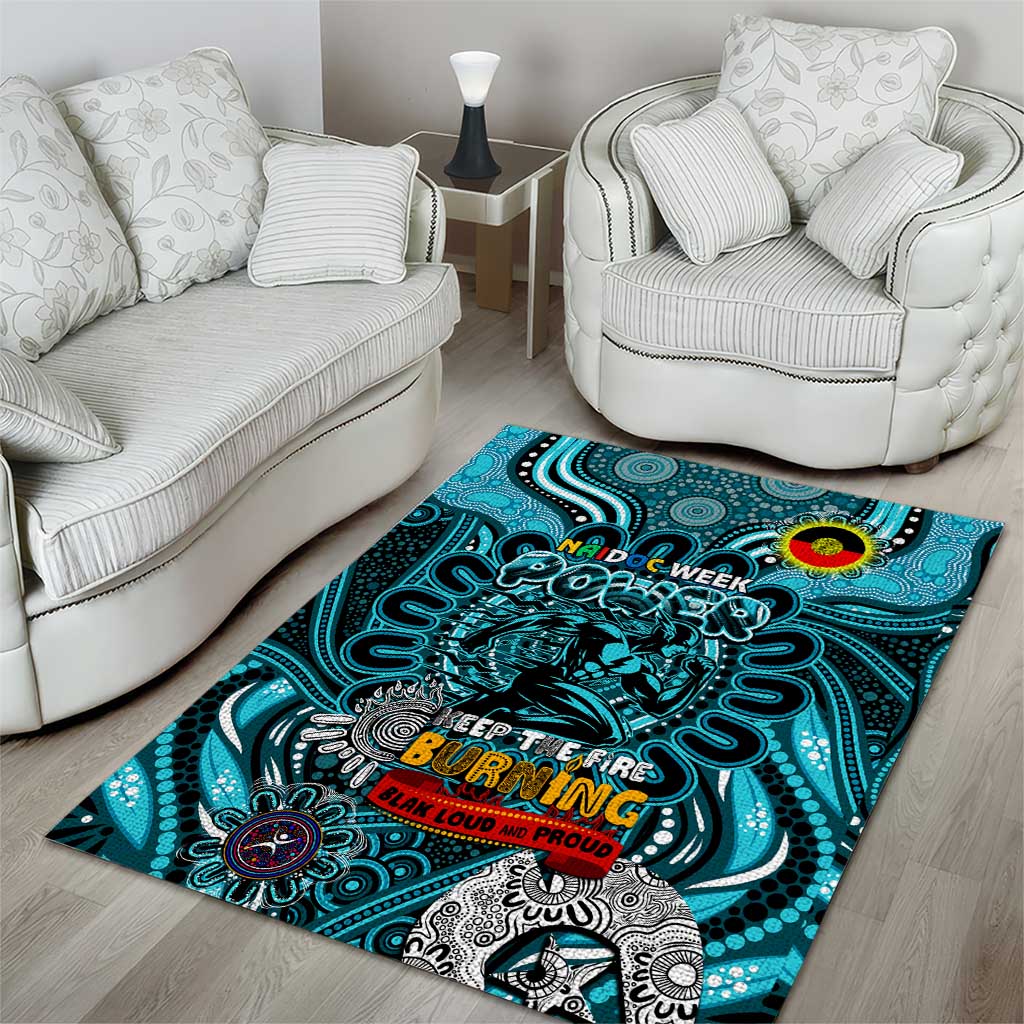 Port Adelaide Power NAIDOC Week 2024 Area Rug Mascot Football