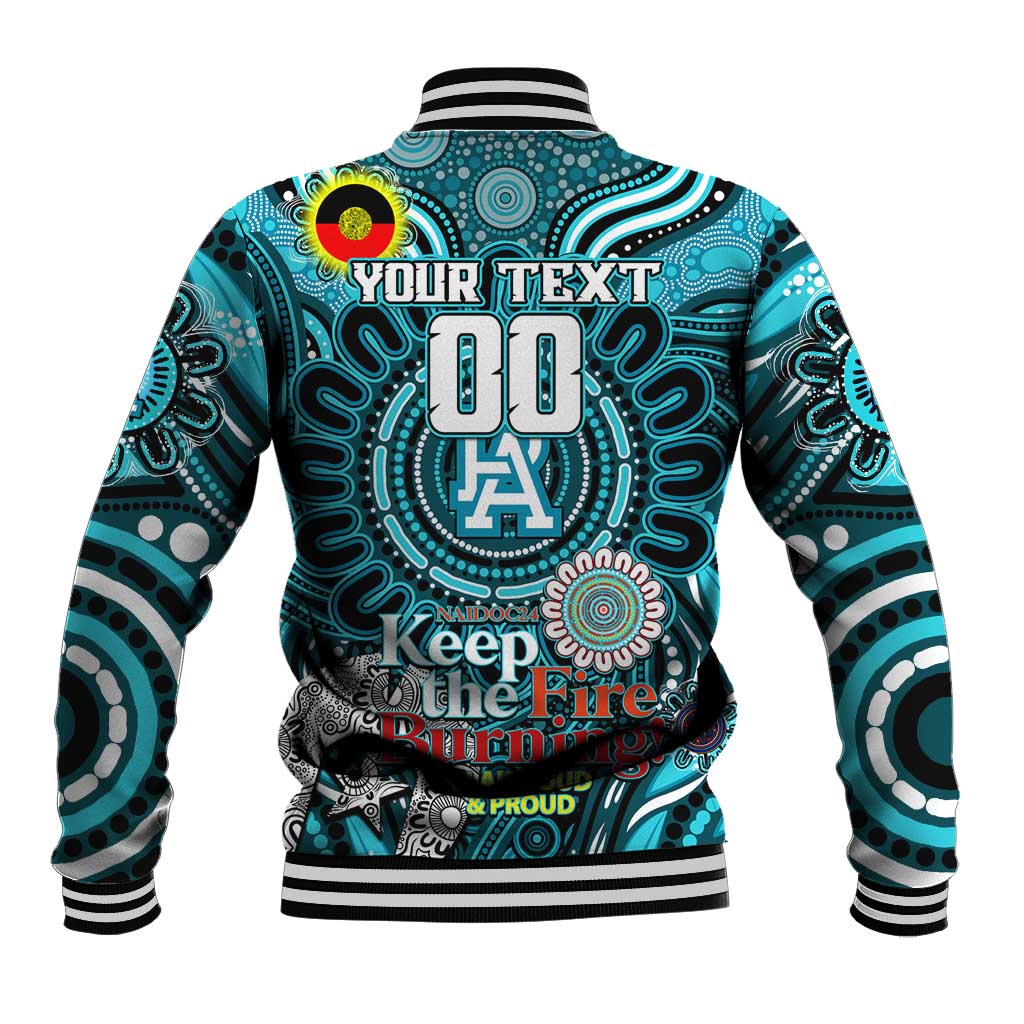 Custom Port Adelaide Power NAIDOC Week 2024 Baseball Jacket Mascot Football