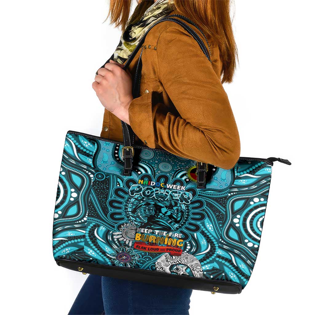 Port Adelaide Power NAIDOC Week 2024 Leather Tote Bag Mascot Football