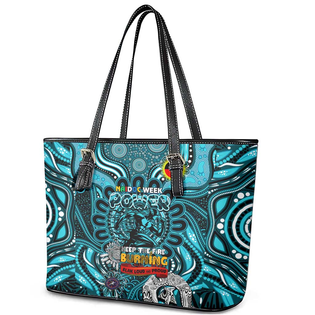 Port Adelaide Power NAIDOC Week 2024 Leather Tote Bag Mascot Football