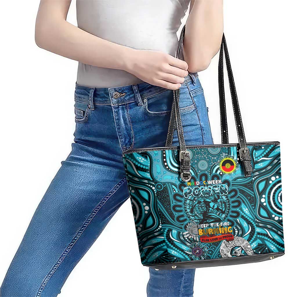 Port Adelaide Power NAIDOC Week 2024 Leather Tote Bag Mascot Football