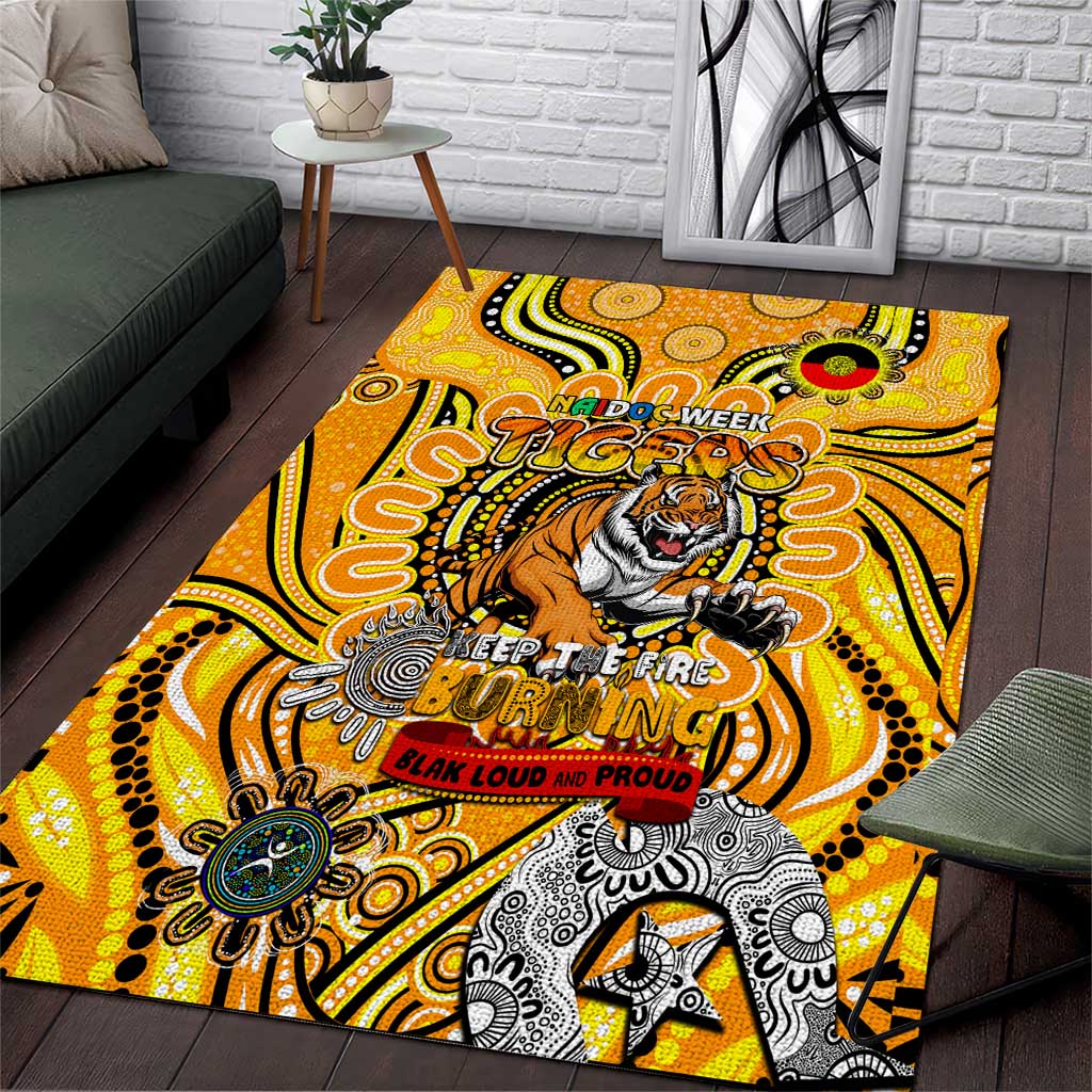 Richmond Tiger NAIDOC Week 2024 Area Rug Mascot Football