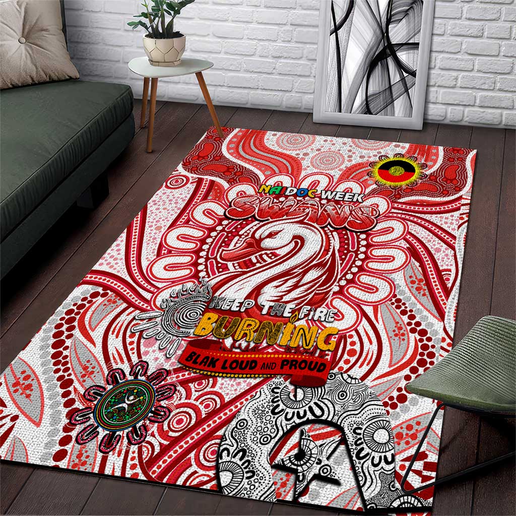 Sydney Swans NAIDOC Week 2024 Area Rug Mascot Football