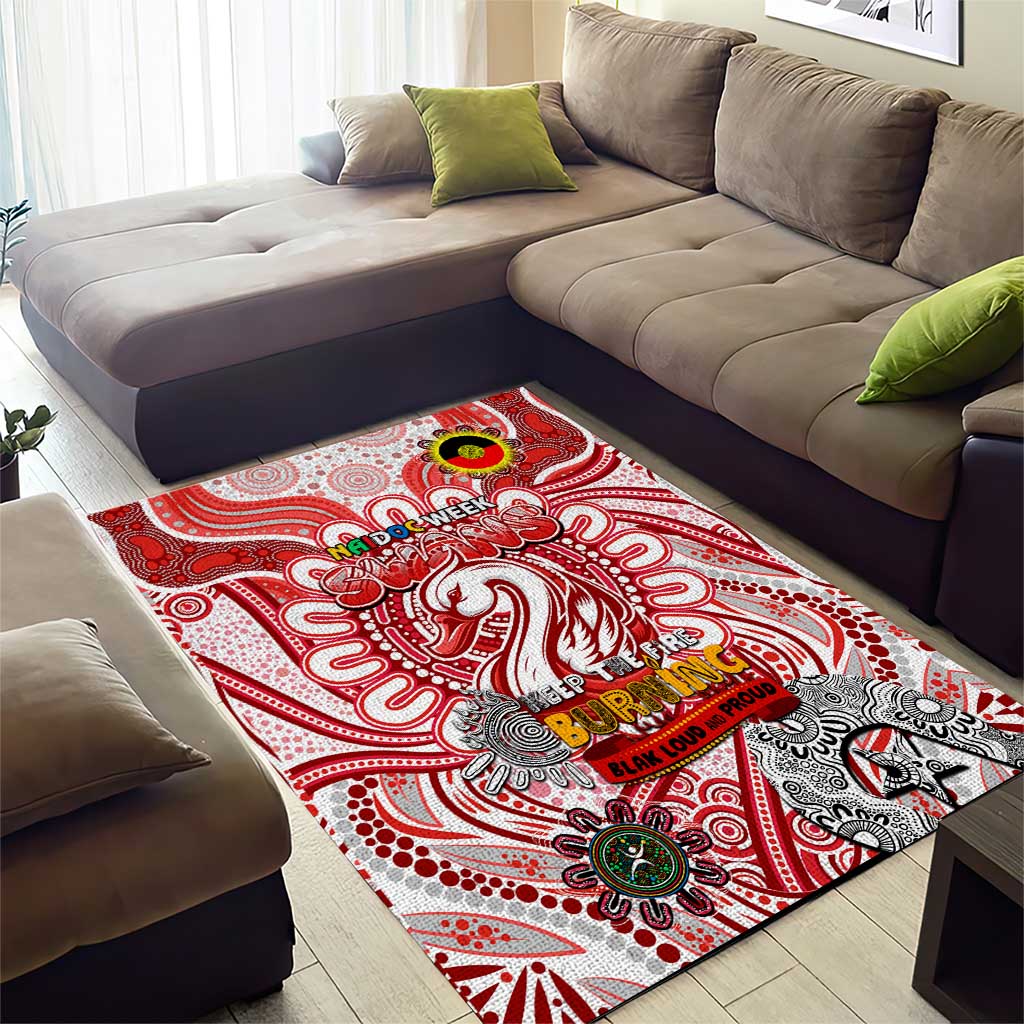 Sydney Swans NAIDOC Week 2024 Area Rug Mascot Football