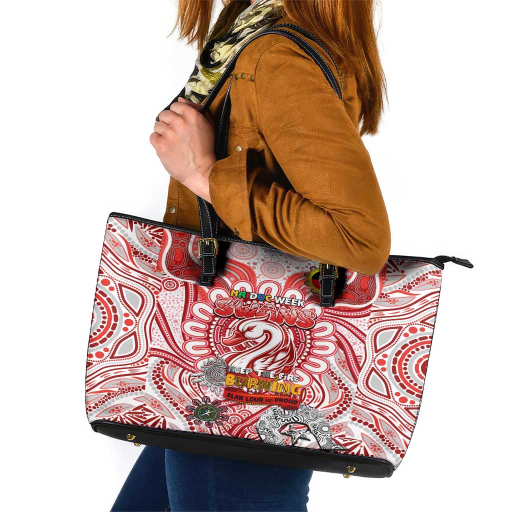 Sydney Swans NAIDOC Week 2024 Leather Tote Bag Mascot Football