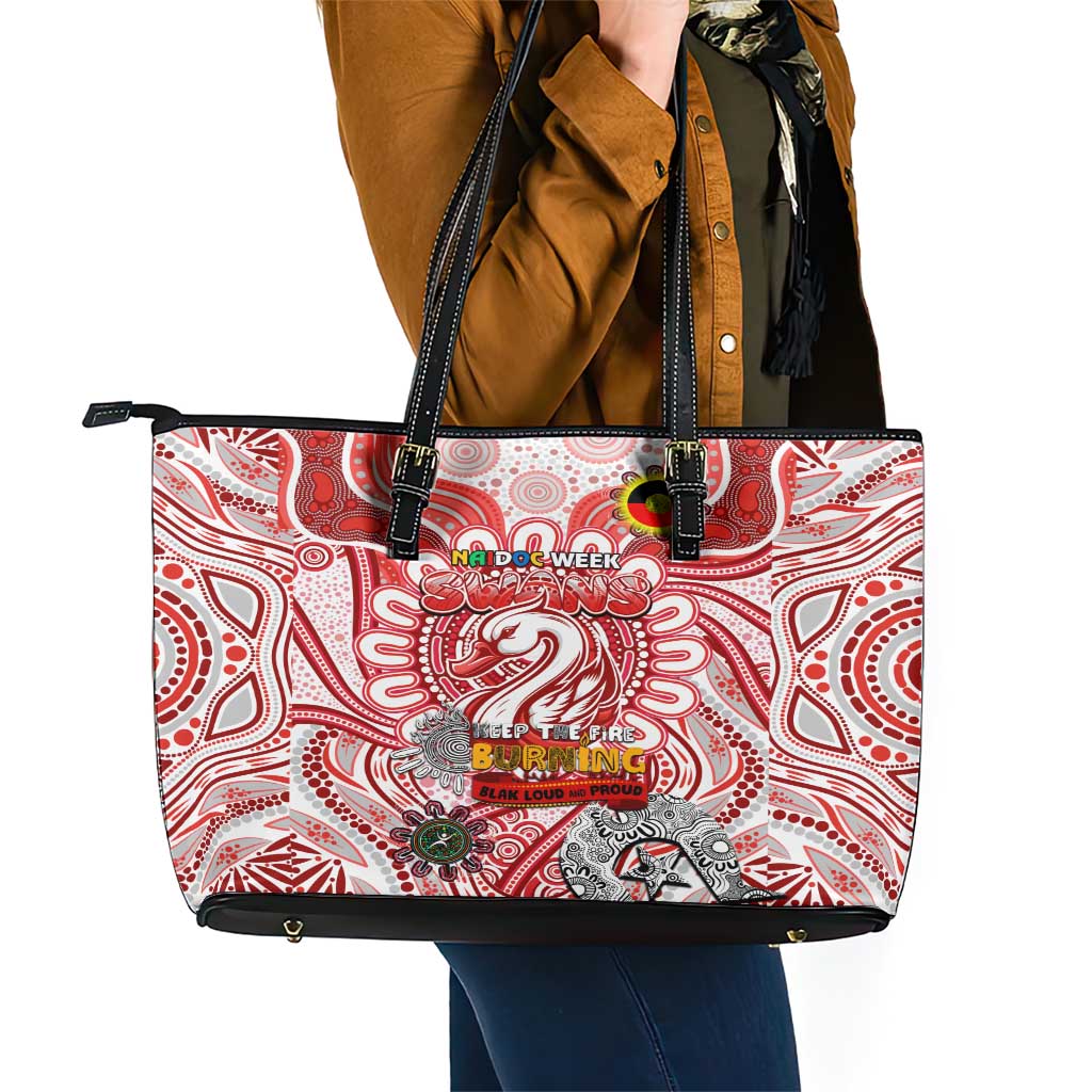 Sydney Swans NAIDOC Week 2024 Leather Tote Bag Mascot Football